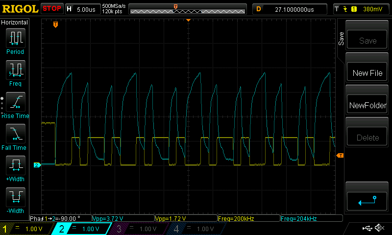 BMC oscilloscope capture